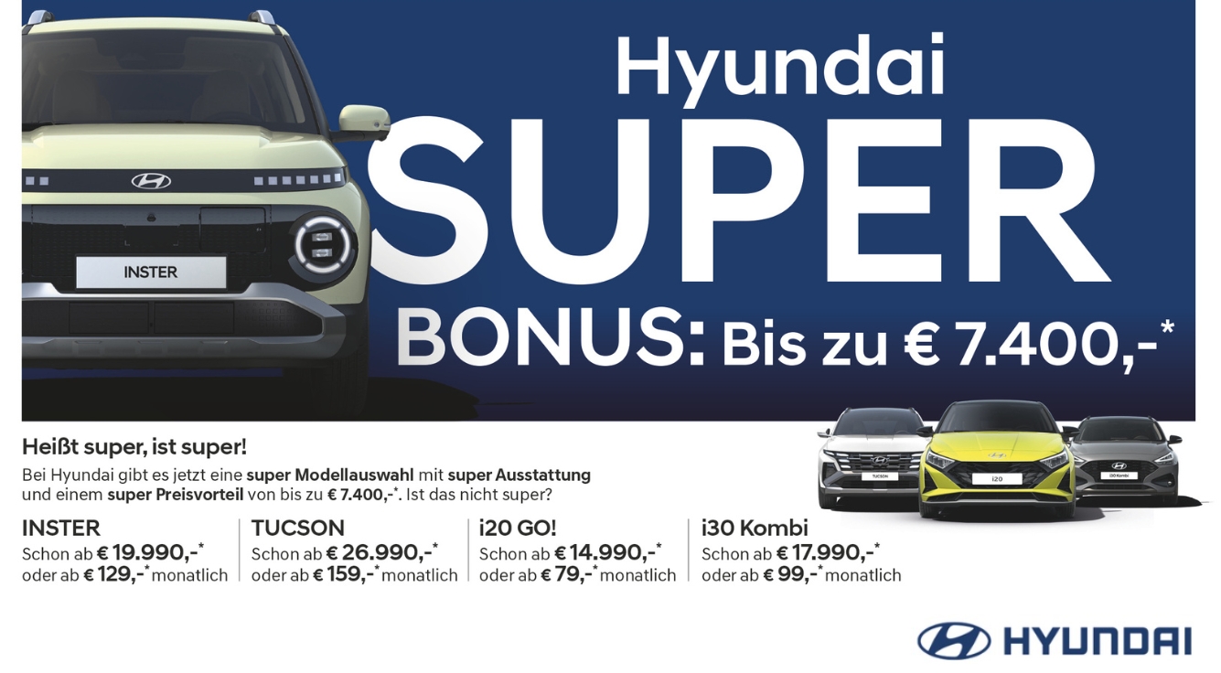 INSTER Schon ab € 19.990,-* oder ab € 129,-* monatlich