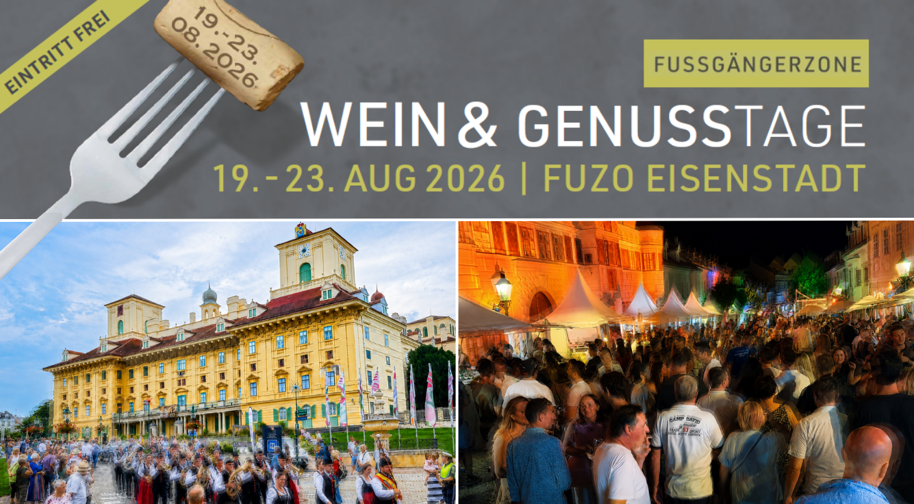 Bild: Einladung Genusstage Eisenstadt August 2026