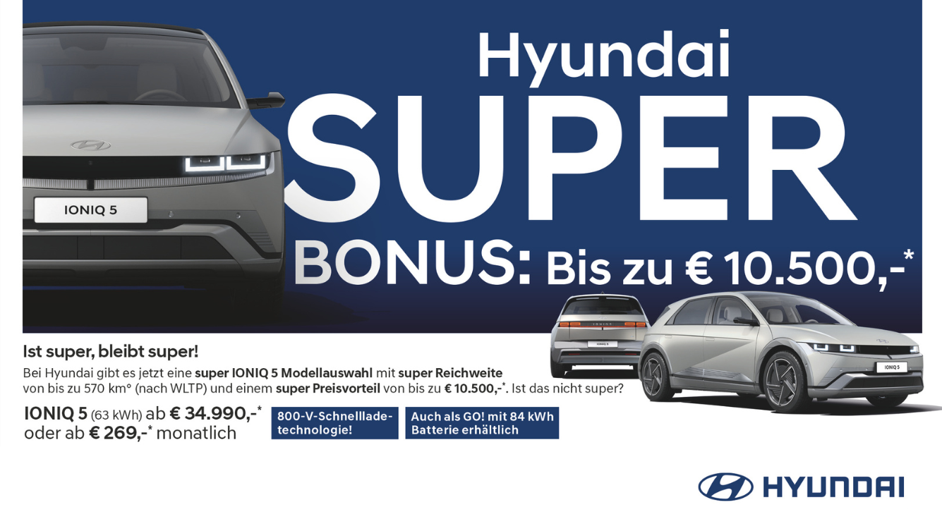 Foto: Hyundai Ioniq 5, grau, Text. IONIQ 5 (63 kWh) ab € 34.990,-* oder ab € 269,-* monatlich