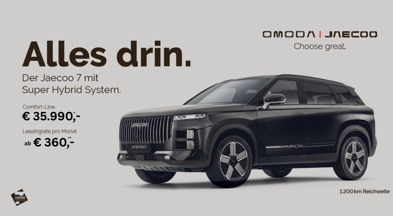 Top Aktion, Top Traktion, Jaecoo 7, Comfort Line € 35.990,-* 
