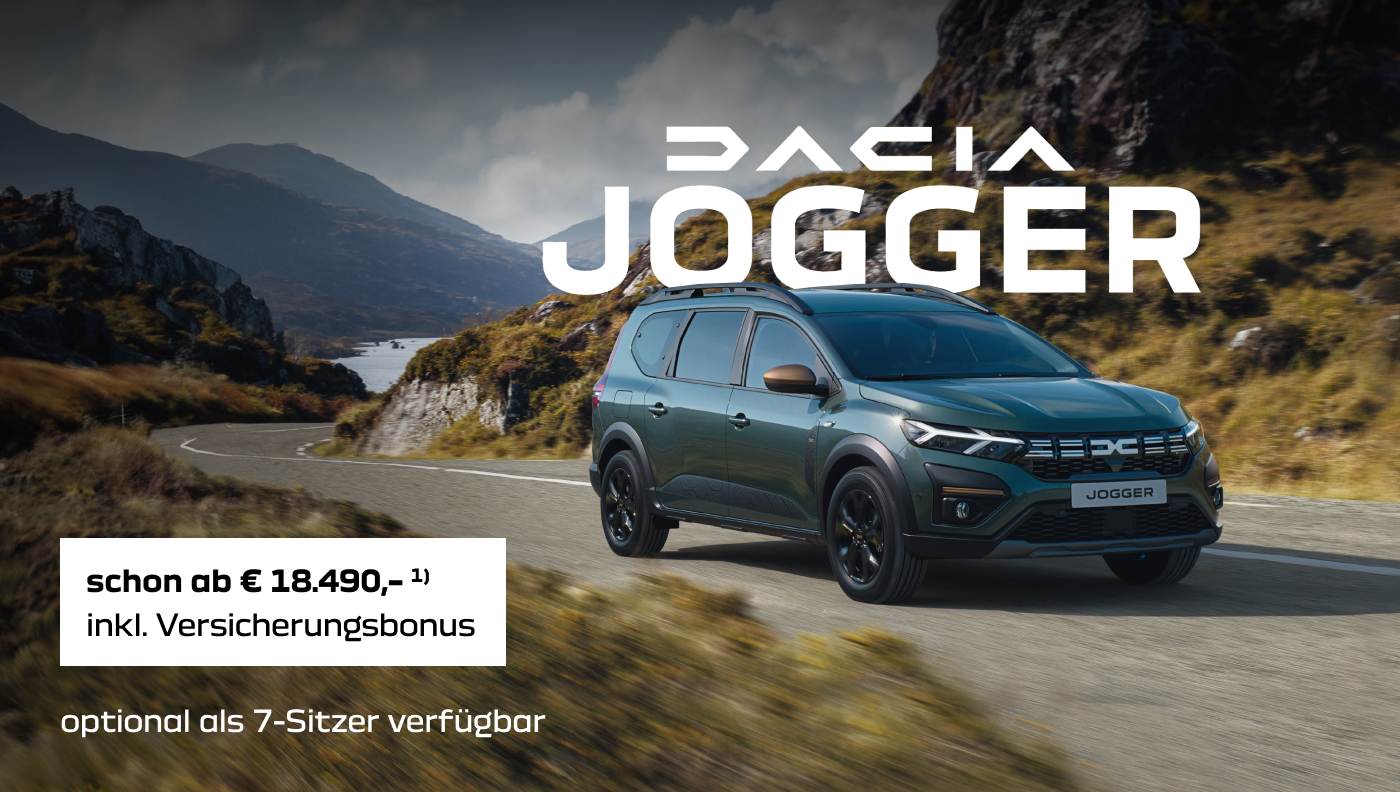 Foto mit folgendem Text: Dacia Jogger