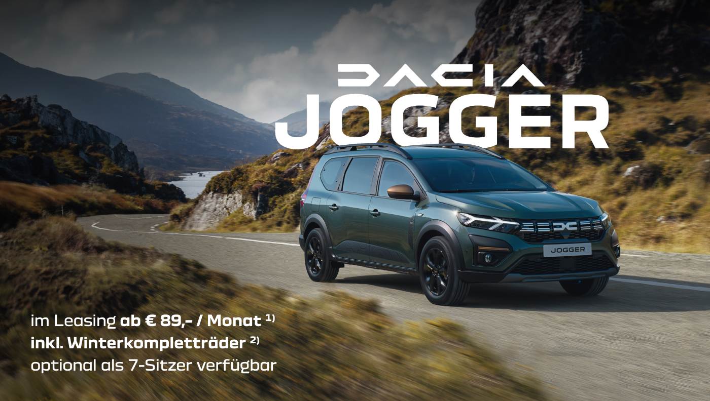 Foto mit folgendem Text: Dacia Jogger