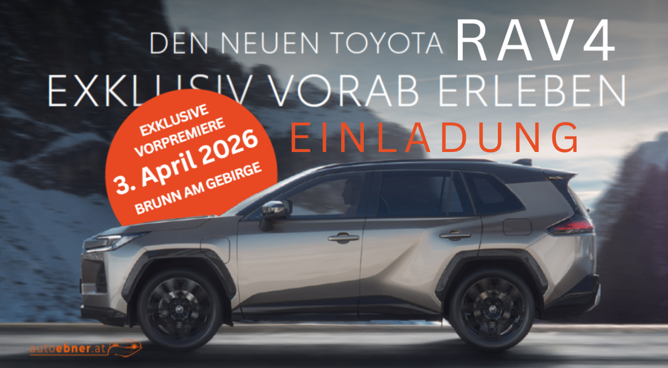 Foto: Einladung Vorpremiere Toyota RAV4 Auto Ebner Brunn am Gebirge
