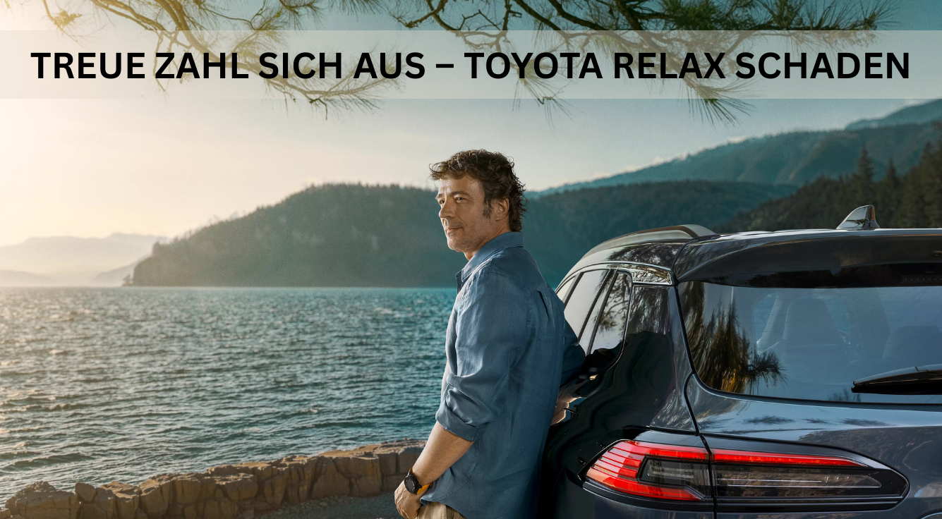 Foto: Mann beim entspannten Frühstück im Wohnzimmer, Toyota Relax Garantie