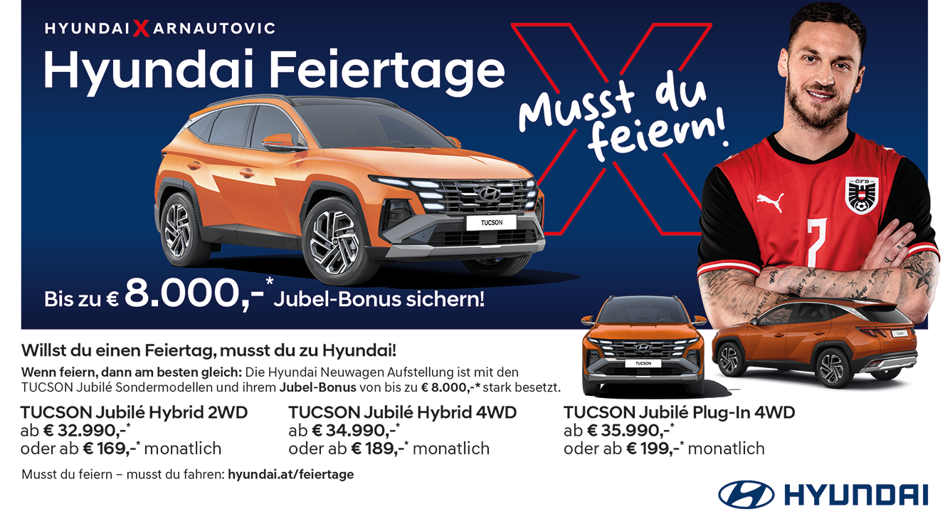 Foto: Hyundai Tucson jubilé Super – die günstigsten 4WD-Angebote ihrer Klasse!